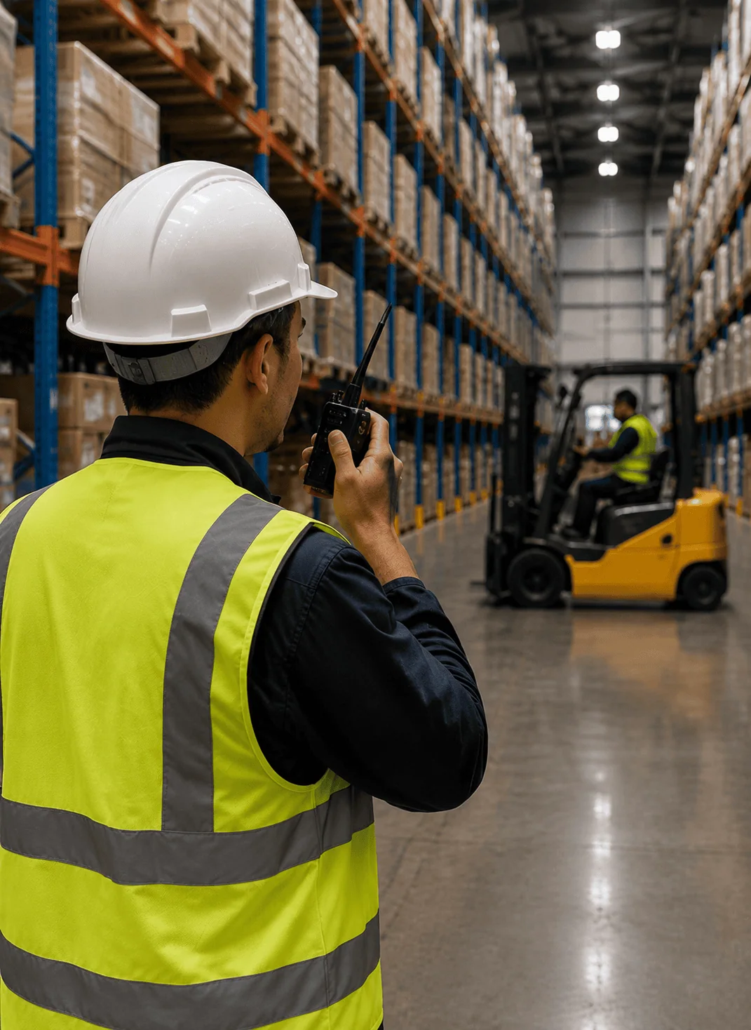 warehouse walkie talkie communication.webp