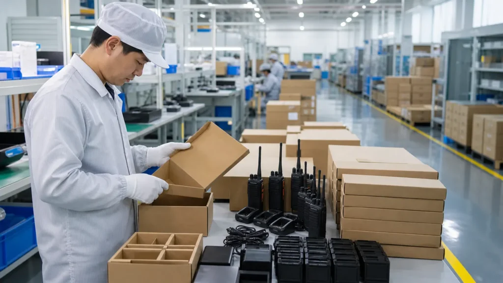 OEM two way radio packaging for private label orders