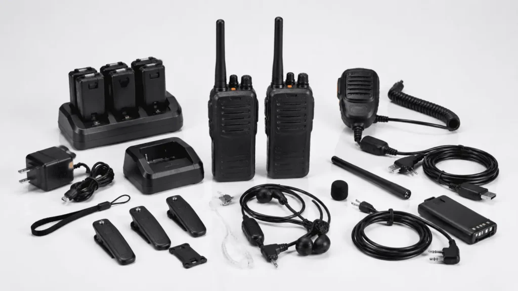 Walkie talkie accessories for wholesale radio kits