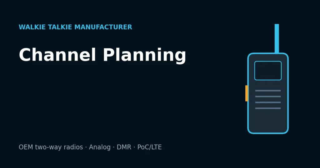 Walkie Talkie Channel and Talk Group Planning: A Practical Guide