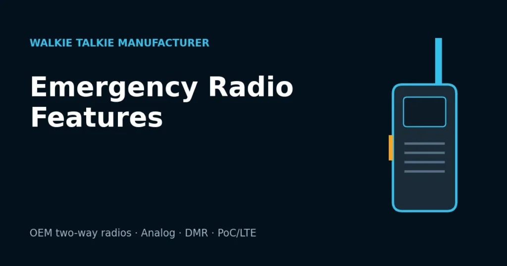 Man Down and Lone Worker Radio Features: Emergency Buyer’s Guide
