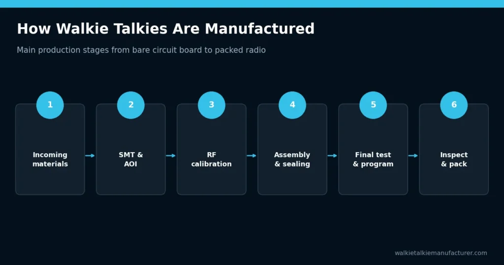 How Walkie Talkies Are Manufactured – How Walkie Talkies Are Manufactured: From PCB to Packed Radio