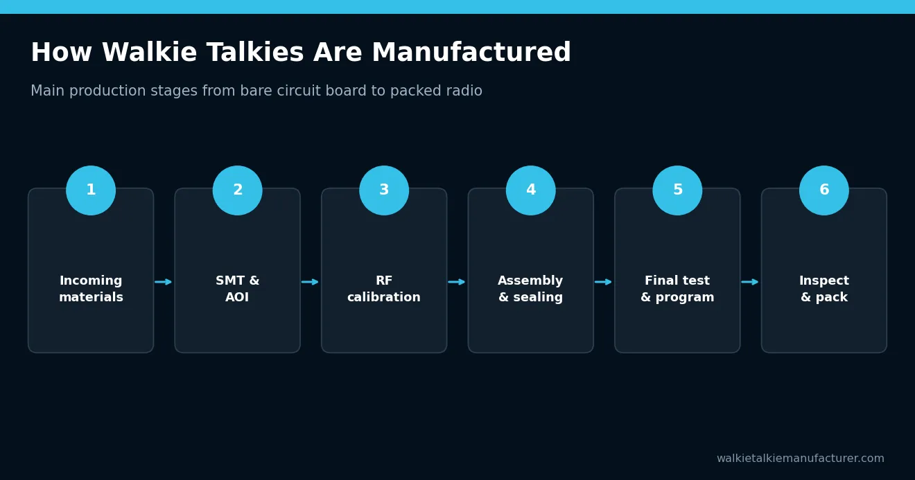 How Walkie Talkies Are Manufactured – How Walkie Talkies Are Manufactured: From PCB to Packed Radio
