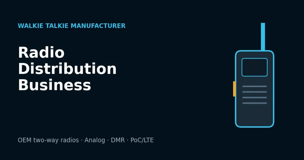 How to Start a Walkie Talkie Distribution Business: Step-by-Step