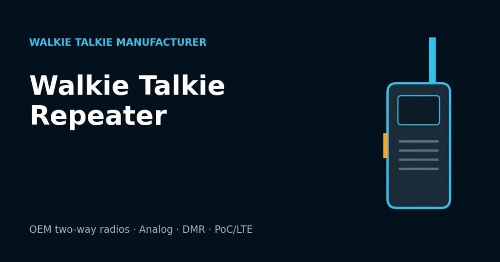Walkie Talkie Repeater Buying Guide: Types, Parts and Licensing